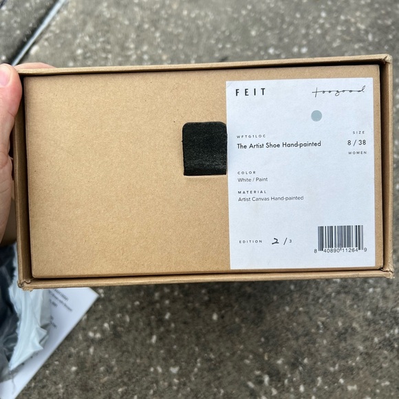 FEIT x Toogood The Artist Shoe Hand-painted - RARE 2/3 - size EU 38 (US 8) NWT - Picture 7 of 7